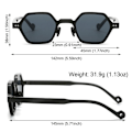 Miniatyrbilde 3 av 10: Polygon Square Solbriller Hexagon Shades C5 C5 C5