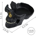 Miniatyrbillede 2 af 9: Skull Brilleholder Skelet Opbevaringsstativ SORT black