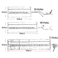 Miniatyrbilde 2 av 10: Penal Etui Roll Up Pen Gardin A-48 HUL A-48 HUL A-48 Holes