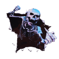 Pikkukuva 1 / 10: 3D Skeleton Skull Autotarrat Auton korin naarmut Tarrat B B B