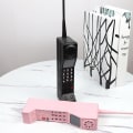 Miniatyrbillede 10 af 10: Mobil Mursten Telefon Model Mursten Mobiltelefon Dekoration Håndværk Black