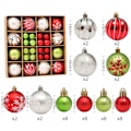 Pikkukuva 9 / 10: Joulukuuseen ripustettavat pallot Joulupallo 42 KPL SET C 42 KPL SET C 42pcs set C