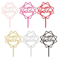 Pikkukuva 4 / 10: 18 kpl Syntymäpäiväkakkupäällinen Happy Birthday Cake Toppers 3 3 3
