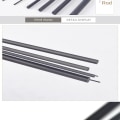 Miniatyrbilde 5 av 10: solid karbonstang veifiskestang 1,5MM X 1M 1,5MM X 1M 1.5mm X 1M