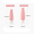 Pikkukuva 2 / 10: Matkapullot Uudelleentäytettävät Pullot HARMAA 60ml 60ml grey 60ml-60ml