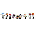 Pikkukuva 1 / 10: 2kpl Halloween-banneri taustakoristeriipus STYLE 4 STYLE 4 Style 4