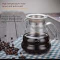 Miniatyrbillede 3 af 9: Håndbrygget Kaffekande Glas Kaffekande 360ML 360ml