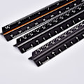 Miniatyrbild 7 av 10: Skala linjal Triangulär linjal SVART CM SMALL SCALE CM SMALL SCALE Black CM SMALL SCALE-CM SMALL SCALE