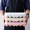 Miniatyrbillede 6 af 10: Æg Æske Æggeholder Bakke ABRIKOS 12 GITRE 12 GITRE Apricot 12 Grids-12 Grids