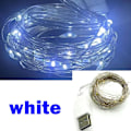 Miniatyrbild 1 av 10: 5M LED String Lights Koppar Silver 3 3 3