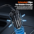 Miniatyrbillede 3 af 10: USB Biloplader Biltelefon Oplader Biladapter