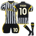 Miniatyrbillede 1 af 2: 23-24 Juventus FC Hjemmefodbolddragter til børn Nr. 10 Pogba 24