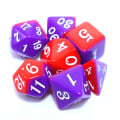 Pikkukuva 9 / 10: 7 kpl / set DND Dice Polyhedral Dice STYLE 10 STYLE 10 Style 10