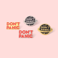 Miniatyrbild 5 av 10: 4st Don't Panic Broscher Emalj Pins 01 01 01