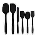 Miniatyrbillede 1 af 10: 6 Stk Silikonespatel Bagespatel SORT Black