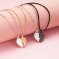 Miniatyrbillede 4 af 10: Heart Pendant Lovers Pendant 2 2 2