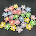 Miniatyrbillede 4 af 5: 30 stk Resin Flower Flatback Beads DIY Craft Making