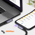 Miniatyrbilde 10 av 10: Type C-kabel USB-C-dataledning GRØNN 2M Green 2m