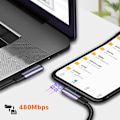 Pikkukuva 4 / 9: Pikalatauskaapeli USB C - USB Type C 2M 2m