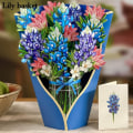Pikkukuva 1 / 10: 3D Pops-up Bouquet Paperikukat LILY BASKET LILY BASKET Lily basket