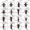 Pikkukuva 2 / 5: 620 kpl / laatikko Automaattinen kiinnityspidike Auton koristelukiinnikkeen työntöniitit 620pcs/box
