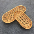 Pikkukuva 8 / 10: Rottinkipunos säilytysalusta Keittiön leipäkori OVAL-L OVAL-L Oval-L