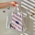 Miniatyrbild 4 av 10: Genomskinlig Tygpåse Transparent Shopping Bags SSMALL RÖD LITE RÖD SSmall Red