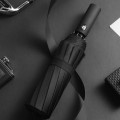 Miniatyrbillede 1 af 10: Automatisk Paraply 12 Ribs Paraply SORT Black