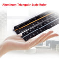 Miniatyrbild 9 av 10: Skala Linjal Triangulär Linjal BLACK INCH LARGE SCALE INCH LARGE Black INCH LARGE SCALE-INCH LARGE SCALE