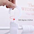 Miniatyrbillede 8 af 10: 5 STK Babytøjsbøjle i ét stykke tøjstativ HVID 5 STK 5 STK White 5pcs-5pcs