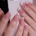 Pikkukuva 1 / 10: 24 kpl Fake Nails pitkät ranskalaiset JP2355 JP2355 JP2355