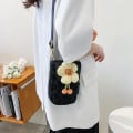 Miniatyrbild 9 av 9: Fashion Nylon Flower Axelväska Söta Crossbody-väskor blå