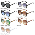 Miniatyrbillede 2 af 10: Butterfly Sunglasses Irregular Sunglasses SORT-GRÅ SORT-GRÅ Black-Grey
