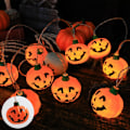 Miniatyrbilde 4 av 10: Halloween Pumpkin String Lights Lantern 2 2 2
