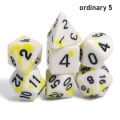 Miniatyrbilde 1 av 10: 7stk/sett DND terninger Polyedriske terninger ORDINÆR 5 ORDINÆR 5 ordinary 5