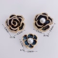 Miniatyrbillede 2 af 10: Camellia Broche Camellia Pin STYLE 3 STYLE 3 Style 3