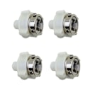 Miniatyrbillede 1 af 6: 4 STK Machine Fyld Vandhane Adapter Hvid 4Pcs