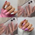 Miniatyrbillede 7 af 7: 24 stk. False Nails Short Square JP2405 JP2405 JP2405