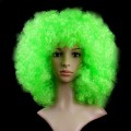Miniatyrbild 1 av 10: Svart afro lockigt peruk Färgglada peruker GRÖN green