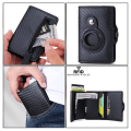 Miniatyrbilde 7 av 10: Anti-tapt kortlommebok RFID-blokkeringslommebøker SVART STYLE2 STYLE2 Black style2-style2