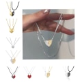 Miniatyrbillede 8 af 10: Heart Pendant Lovers Pendant 2 2 2