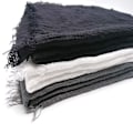 Miniatyrbillede 8 af 10: Crinkle tørklæde almindelig hijab SORT Black