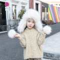 Pikkukuva 9 / 10: Vanhempi-lapsi Bomber-hatut Tekoturkishattu HARMAA LAPSET LAPSET grey children-children
