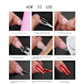 Miniatyrbilde 3 av 6: False Nails Tips Full & Halv Deksel Fake Nails NATURAL CUSP CUSP NATURAL Cusp-Cusp