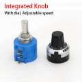 Miniatyrbilde 1 av 10: 2 stk 3590S-2-103L potensiometer Multiturn 3 STK INTEGRERT KNAPP 3pcs Integrated Knob