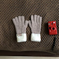 Miniatyrbillede 1 af 10: 1 par strikkede handsker uldhandsker LYSEBRUN Light Brown