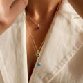 Miniatyrbilde 4 av 8: 12 Constellation Halskjede Birthstone Anheng 4 4 4