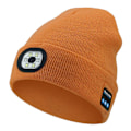 Pikkukuva 1 / 8: Bluetooth-yhteensopiva kuulokehattu LED- cap TURMAA ORANSSI Dark Orange