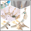Pikkukuva 7 / 10: Boho Conch Shell Kaulakoru Natural Seashell Riipukset 3 3 3