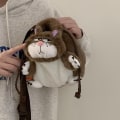Pikkukuva 1 / 8: Kawaii Lucifer Catin pehmoinen olkalaukku ruskea